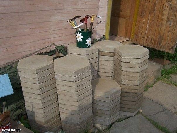 Тротуарная плитка своими руками. 