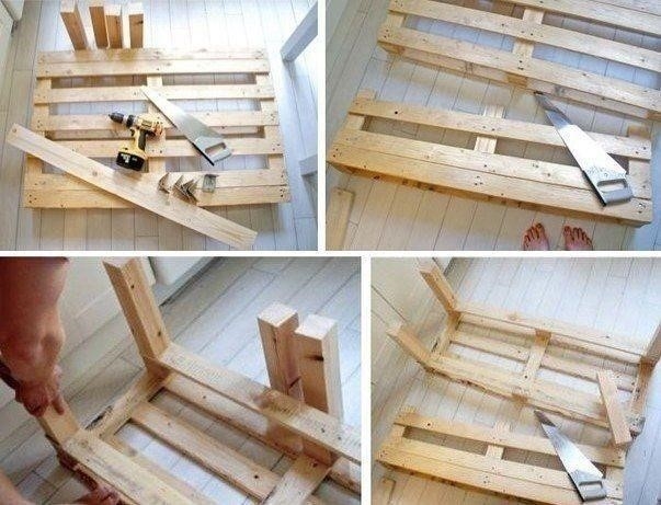 Уютная софа из паллеты своими руками 